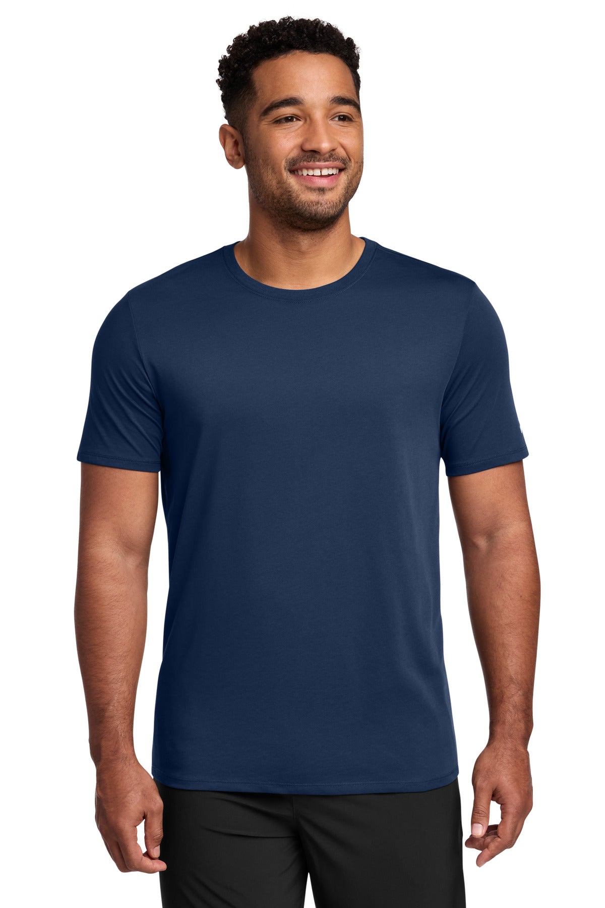 Nike Dri-FIT Cotton/Poly Tee - College Navy