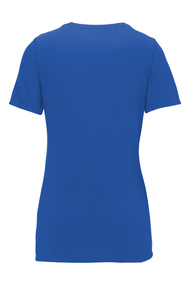 Nike Women's Dri-FIT Cotton/Poly Scoop Neck Tee - Rush Blue