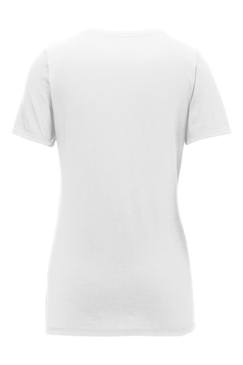 Nike Women's Dri-FIT Cotton/Poly Scoop Neck Tee - White