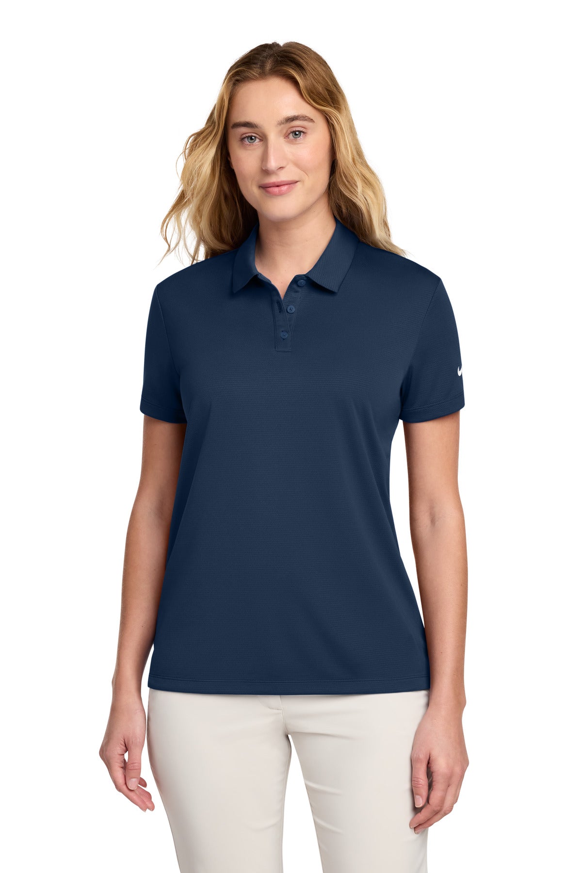 Nike Women's Dry Essential Solid Polo - Midnight Navy