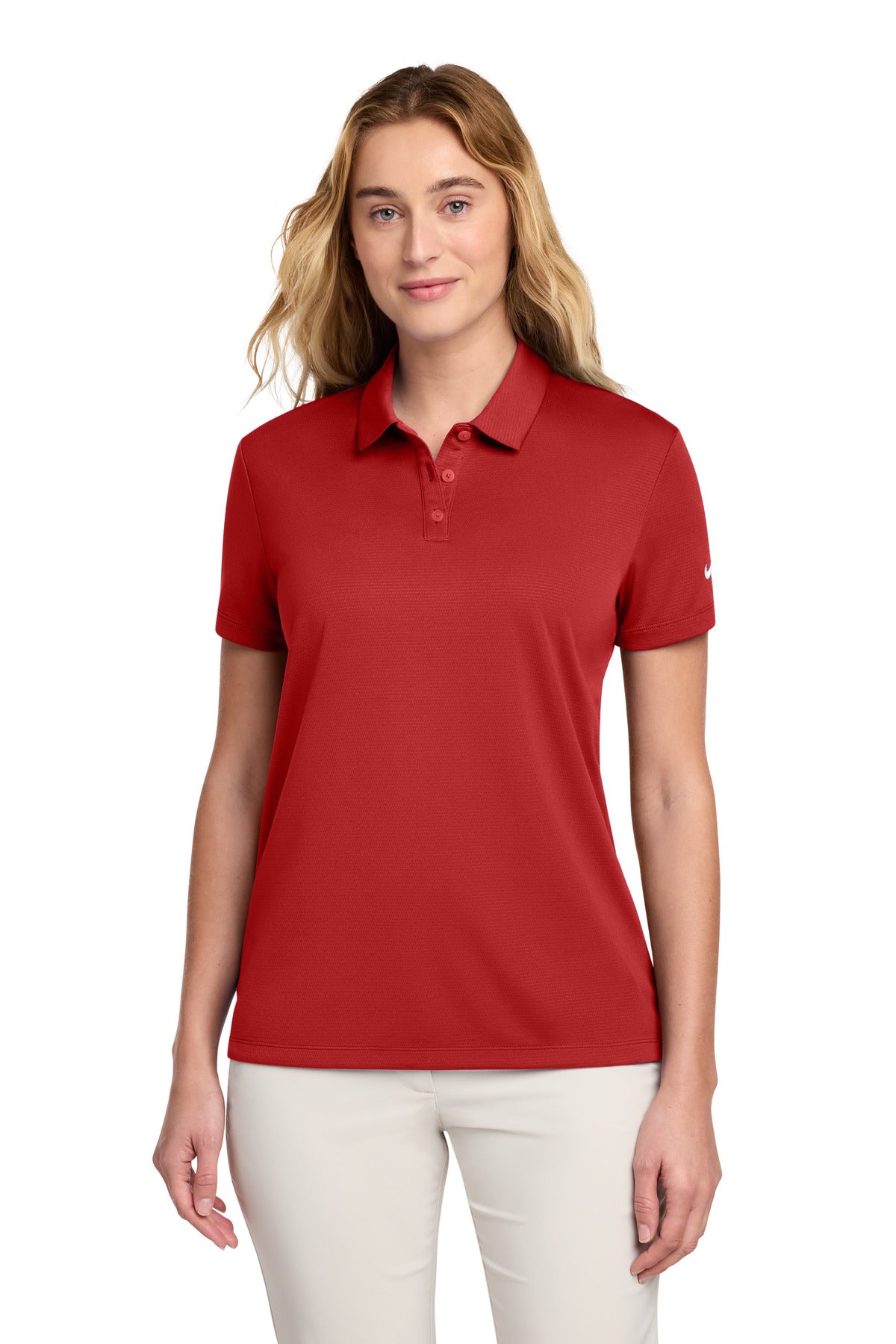 Nike Women's Dry Essential Solid Polo - University Red