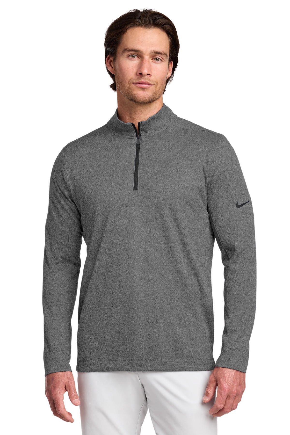 Nike Dry 1/2-Zip Cover-Up - Black Heather