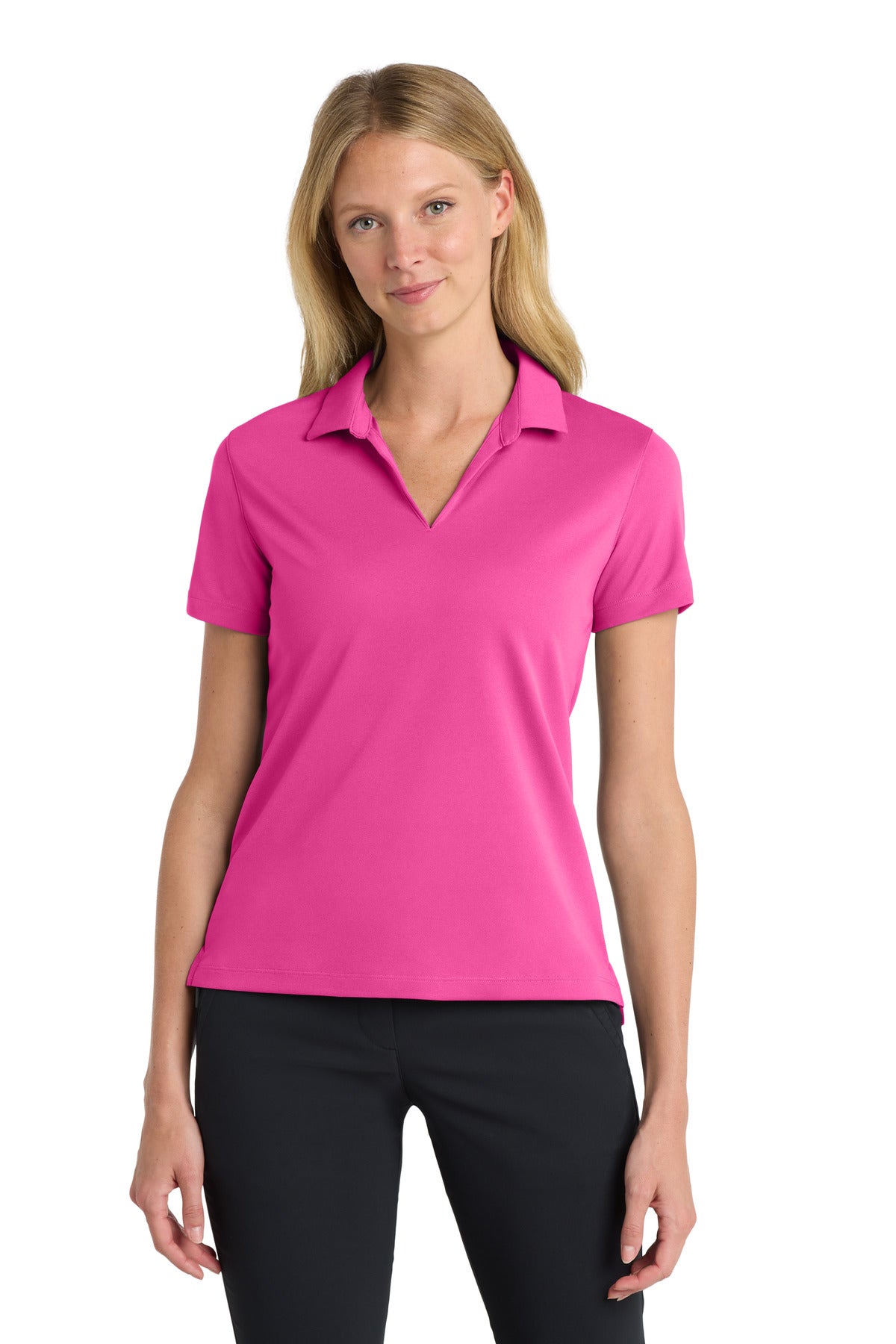 Nike Women's Dri-FIT Micro Pique 2.0 Polo - Vivid Pink