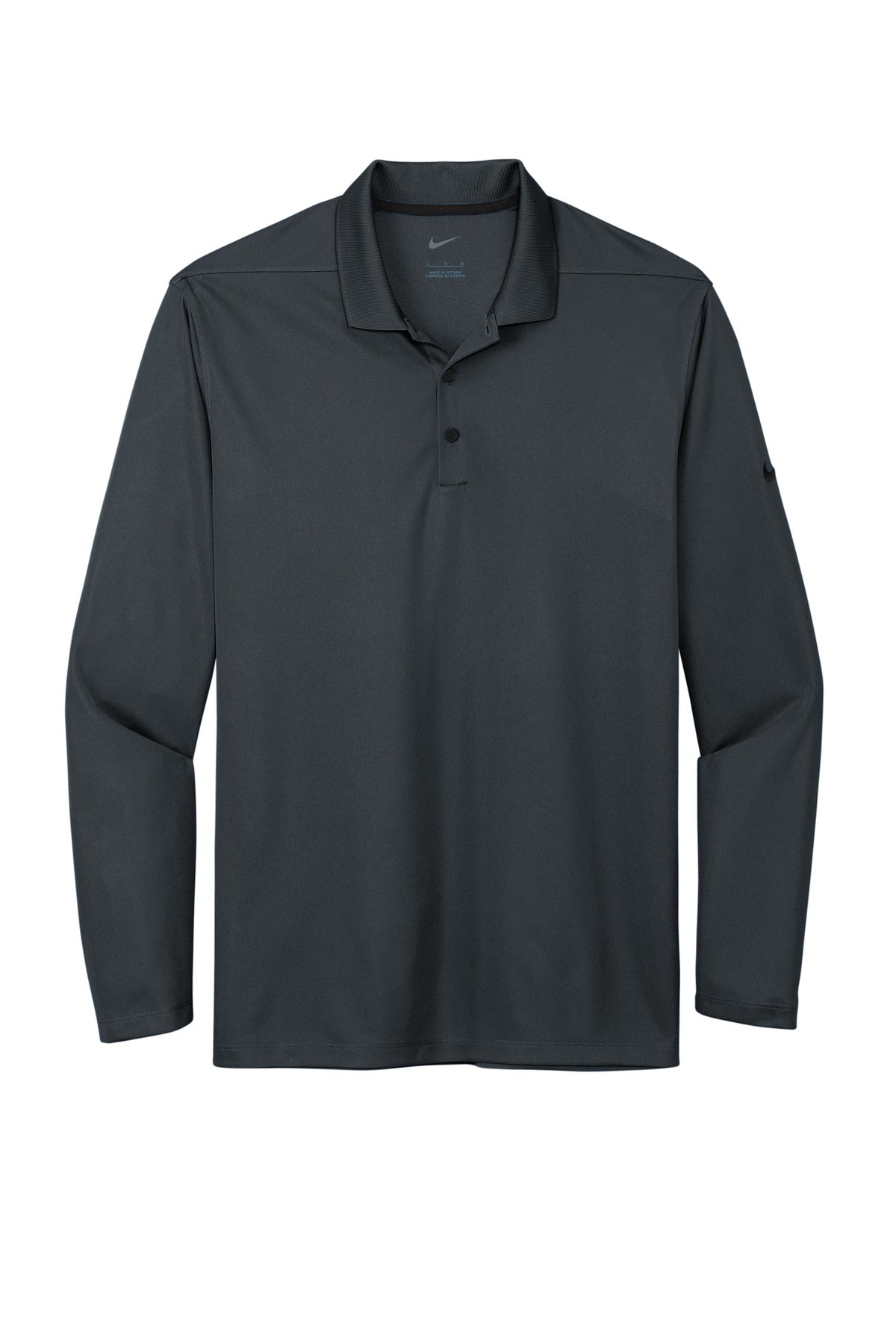Nike Dri-FIT Micro Pique 2.0 Long Sleeve Polo - Anthracite