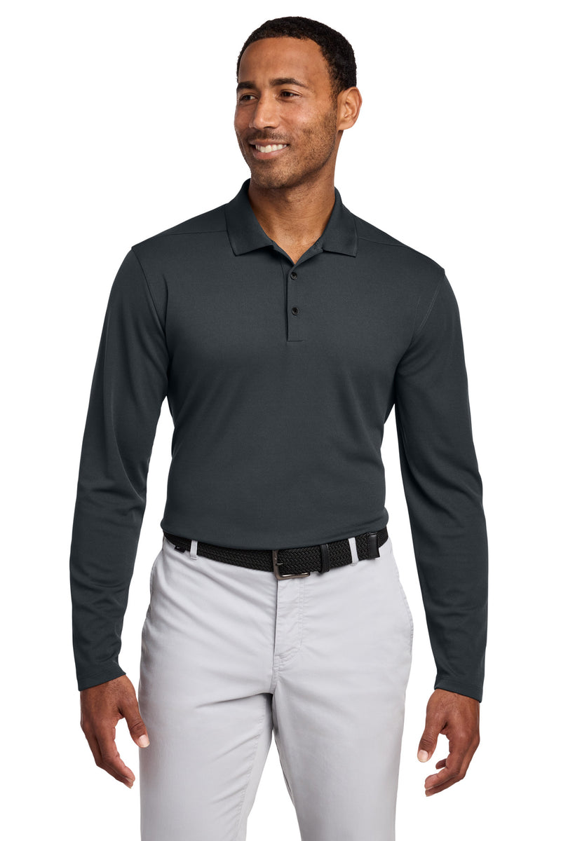 Nike Dri-FIT Micro Pique 2.0 Long Sleeve Polo - Anthracite