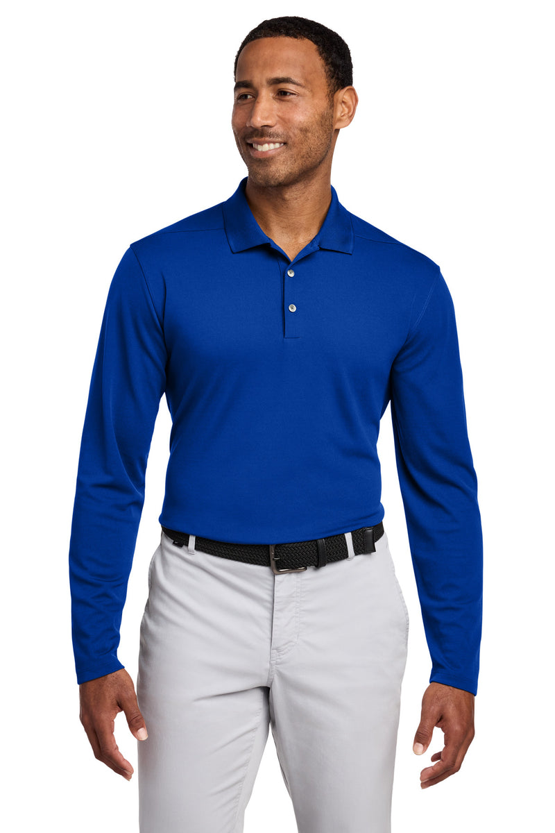 Nike Dri-FIT Micro Pique 2.0 Long Sleeve Polo - Game Royal