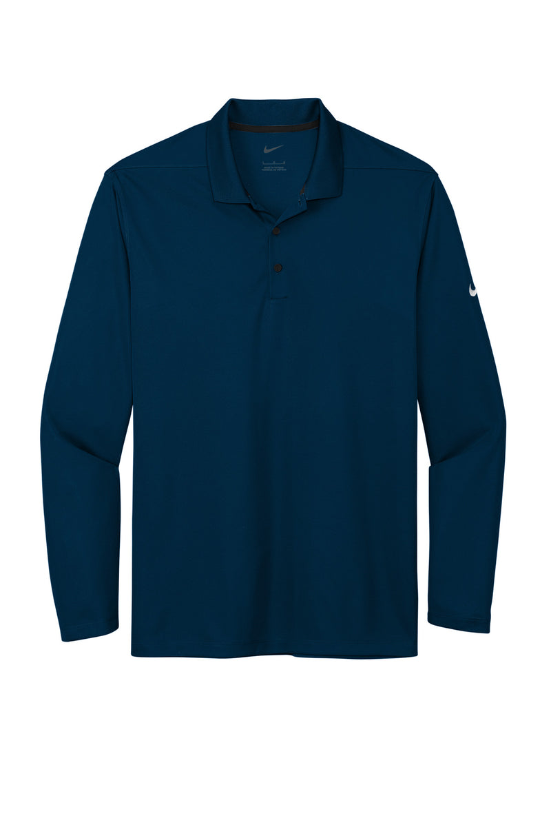 Nike Dri-FIT Micro Pique 2.0 Long Sleeve Polo - Navy