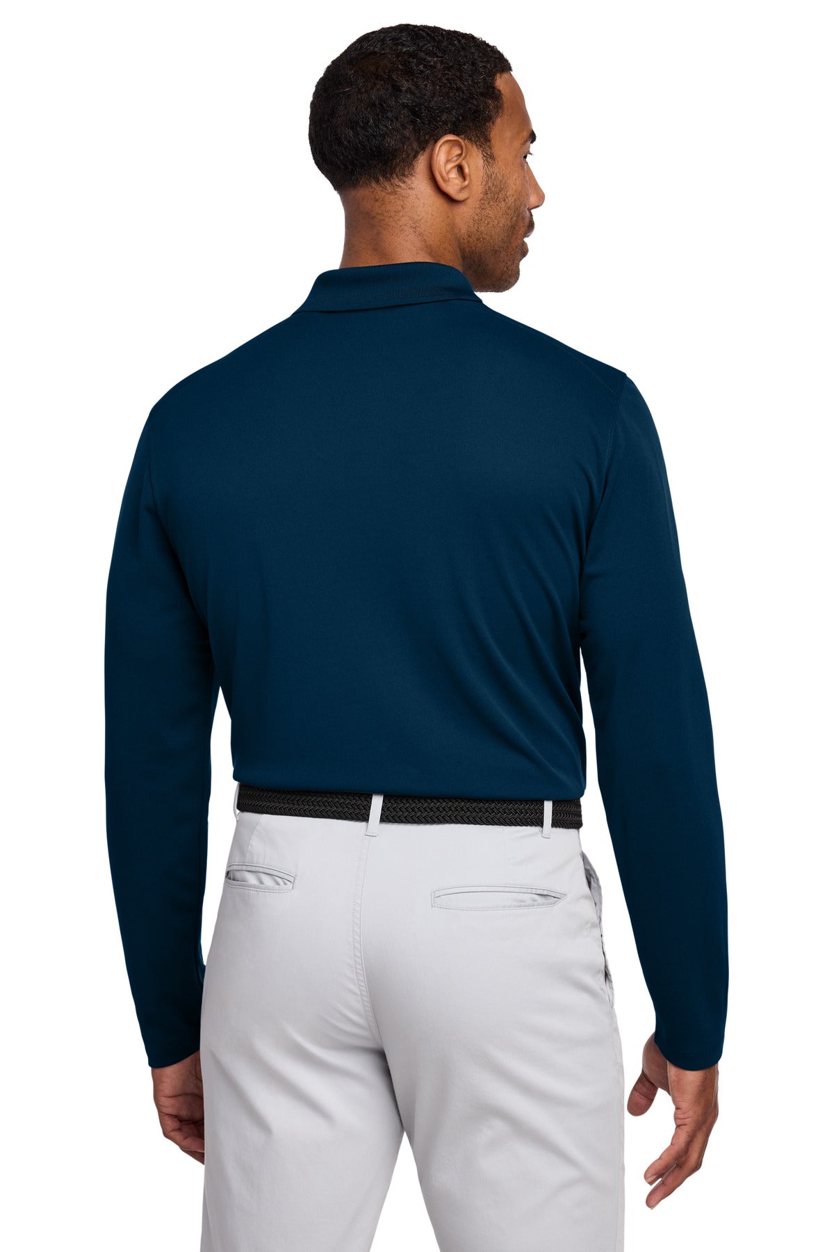 Nike Dri-FIT Micro Pique 2.0 Long Sleeve Polo - Navy