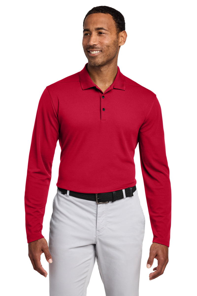 Nike Dri-FIT Micro Pique 2.0 Long Sleeve Polo - University Red