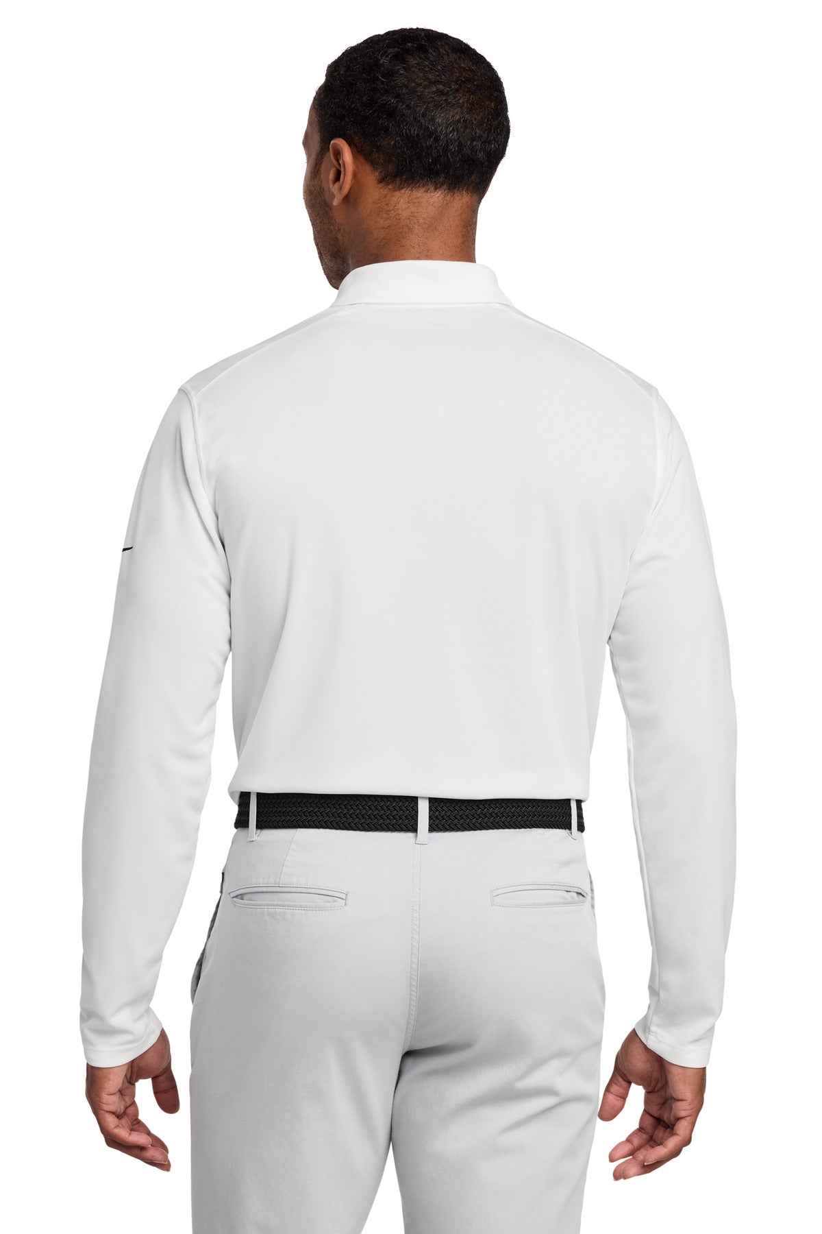 Nike Dri-FIT Micro Pique 2.0 Long Sleeve Polo - White