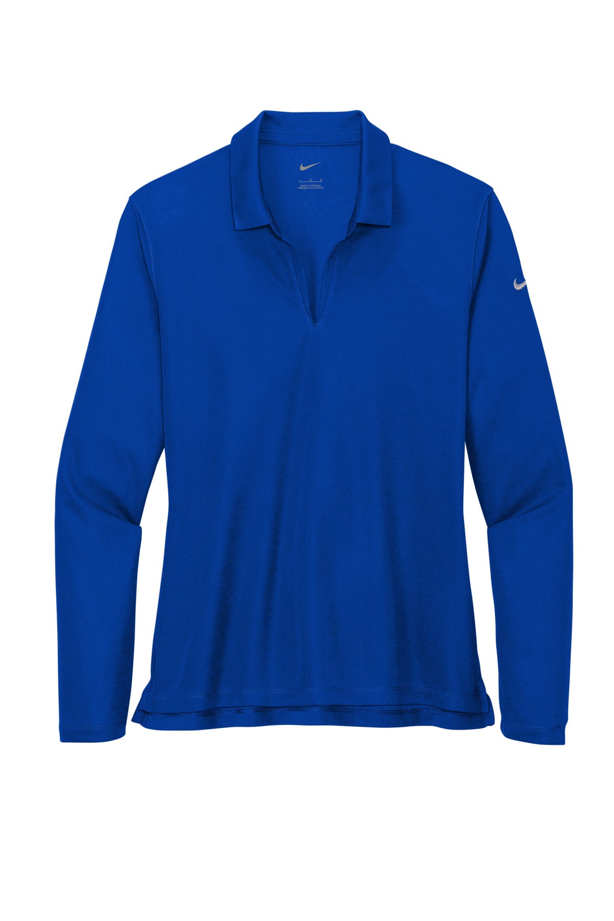 Nike Women's Dri-FIT Micro Pique 2.0 Long Sleeve Polo - Game Royal