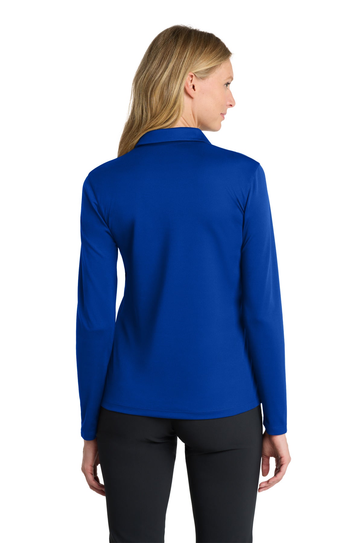 Nike Women's Dri-FIT Micro Pique 2.0 Long Sleeve Polo - Game Royal