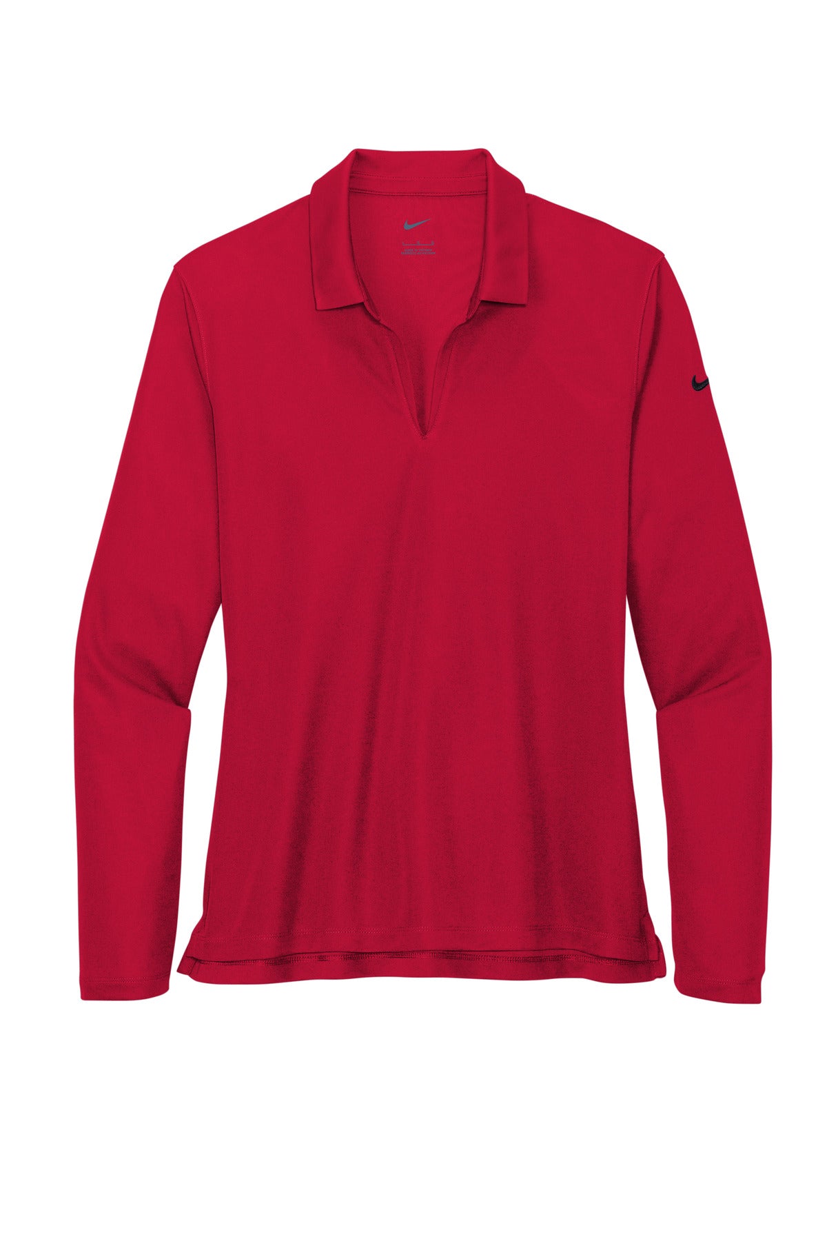 Nike Women's Dri-FIT Micro Pique 2.0 Long Sleeve Polo - University Red