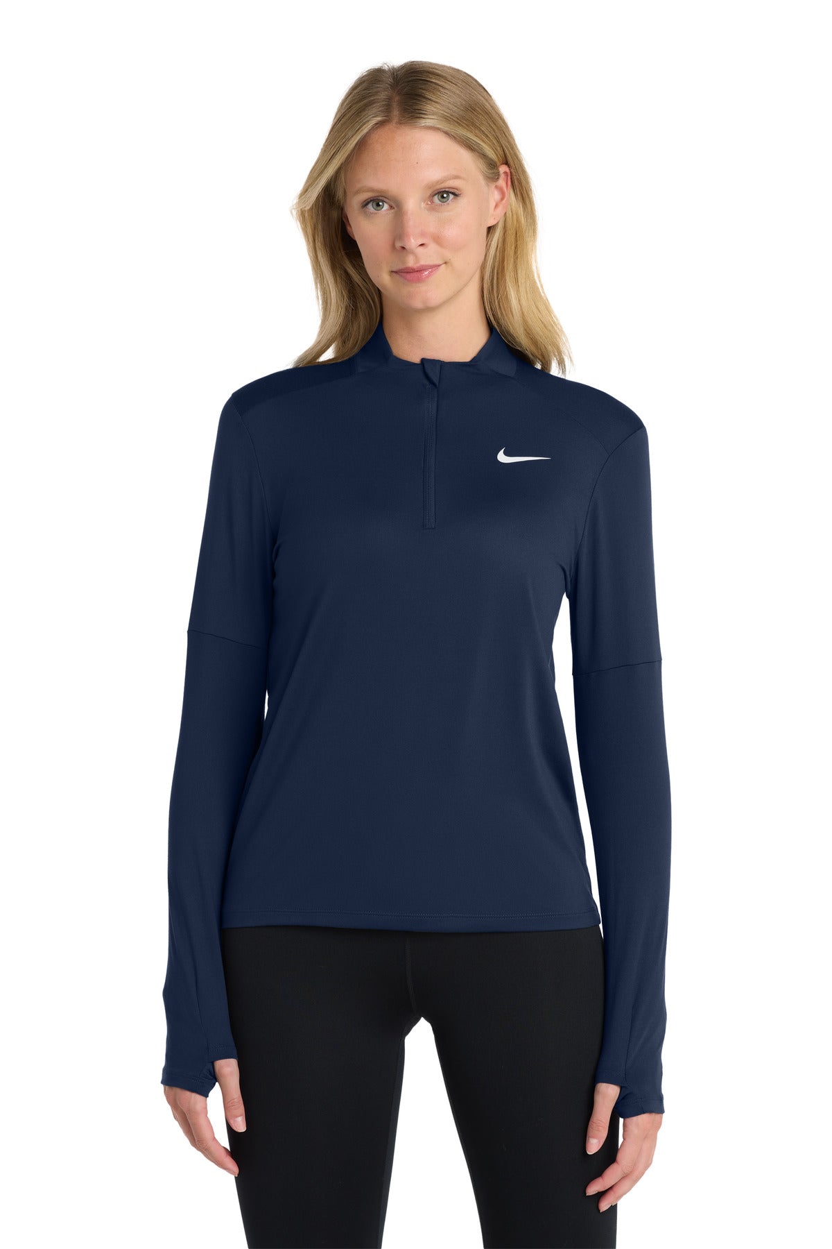 Nike Women's Dri-FIT Element 1/2-Zip Top - Navy