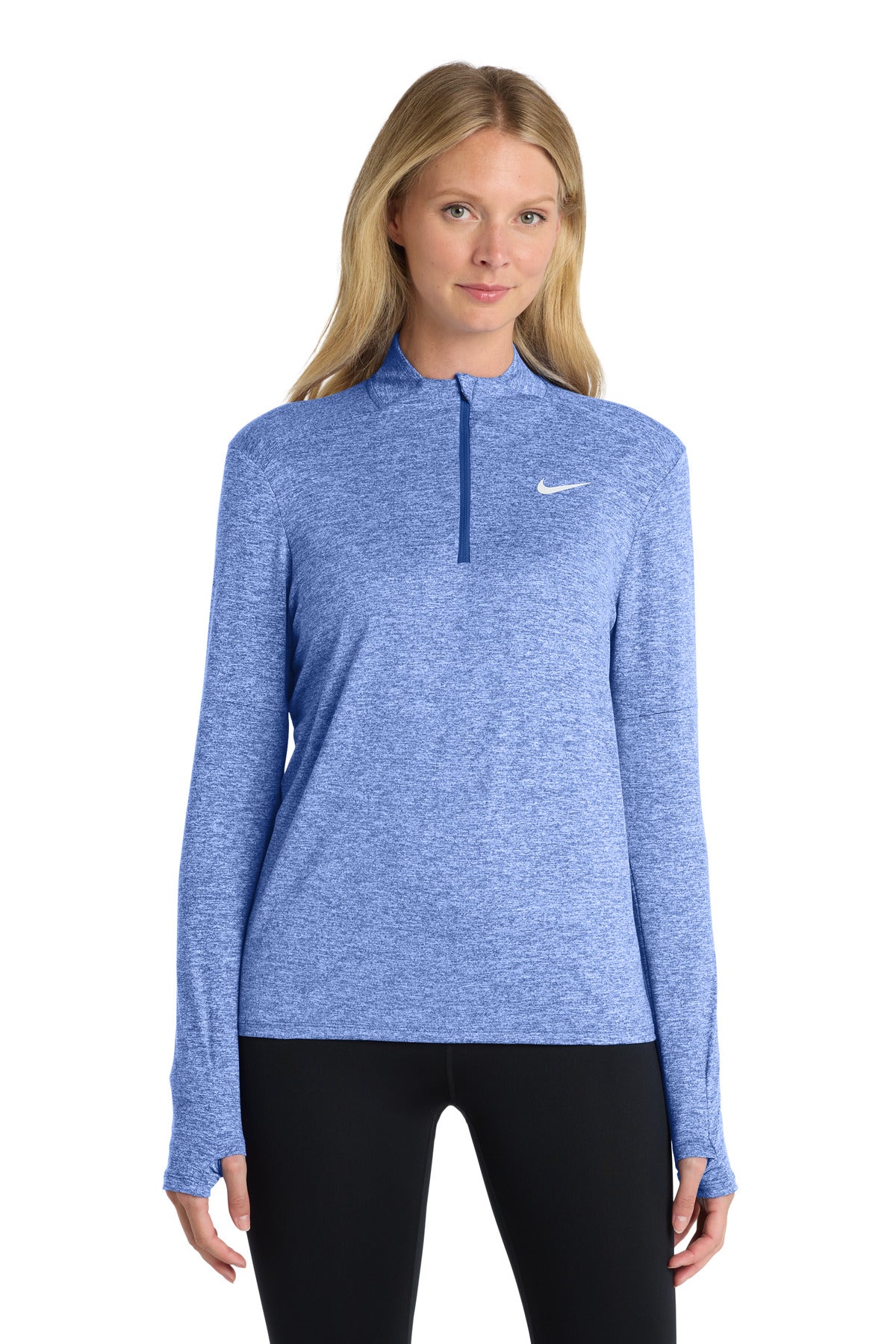 Nike Women's Dri-FIT Element 1/2-Zip Top - Royal Heather