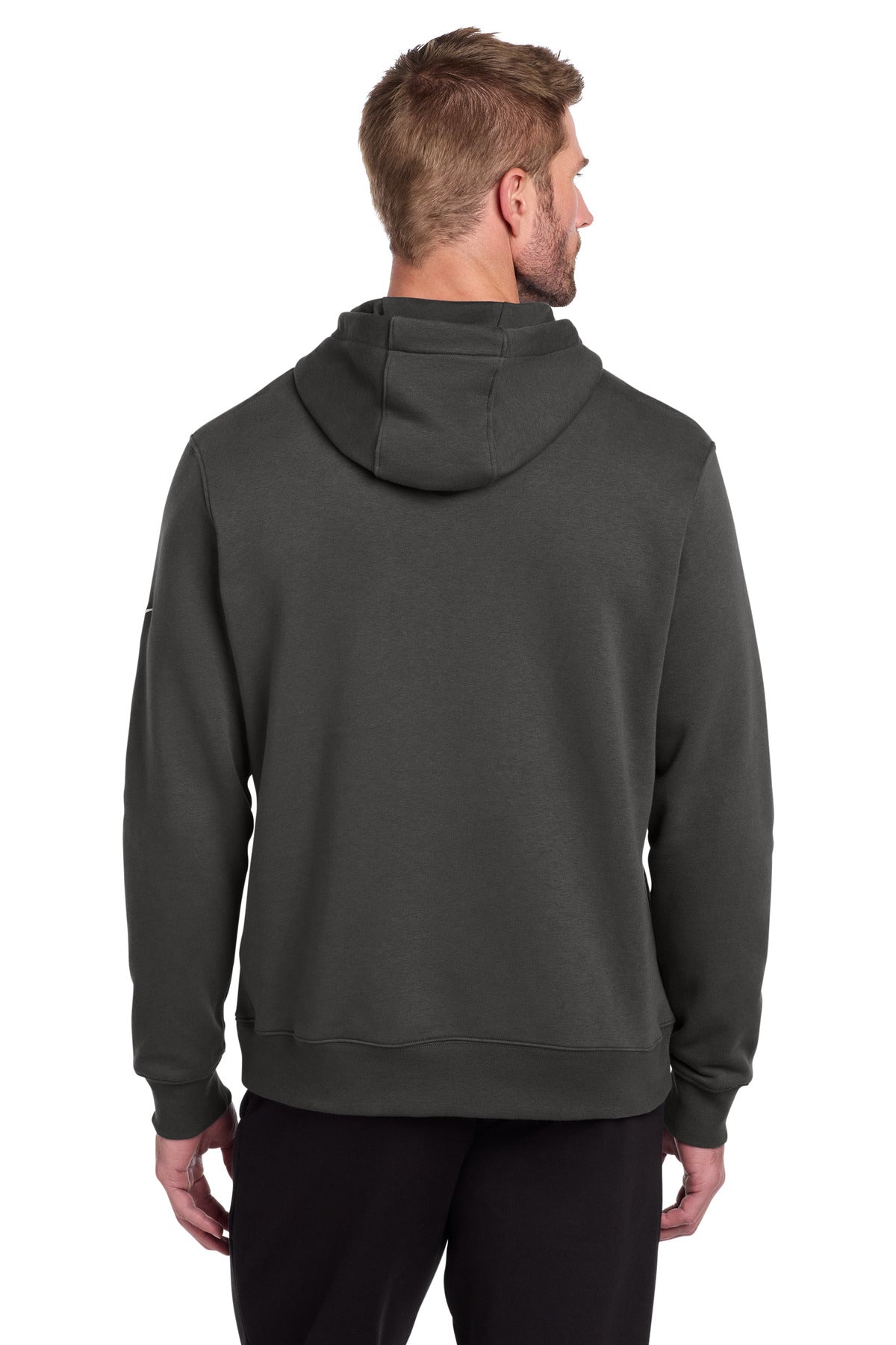 Nike Club Fleece Sleeve Swoosh Pullover Hoodie - Anthracite