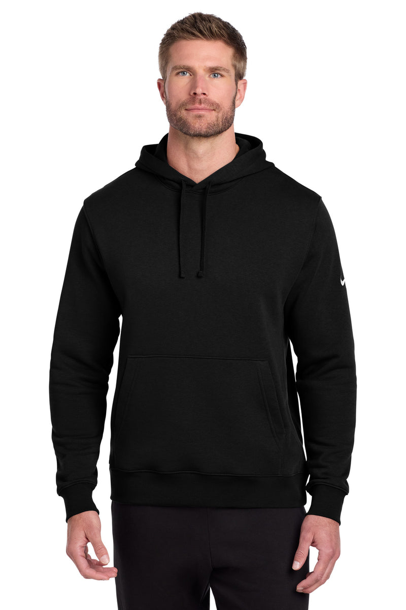 Nike Club Fleece Sleeve Swoosh Pullover Hoodie - Black
