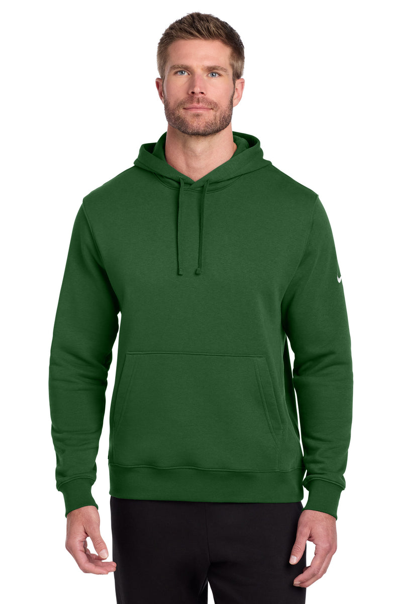 Nike Club Fleece Sleeve Swoosh Pullover Hoodie - Gorge Green