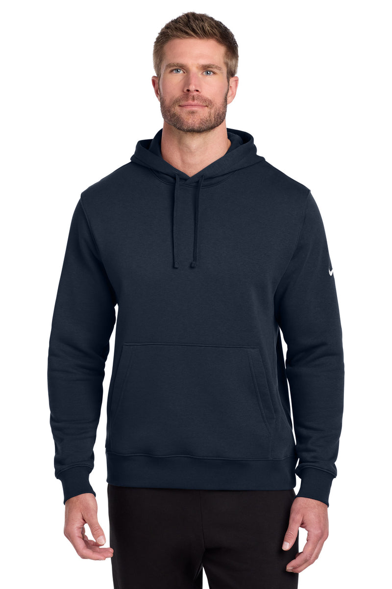 Nike Club Fleece Sleeve Swoosh Pullover Hoodie - Midnight Navy