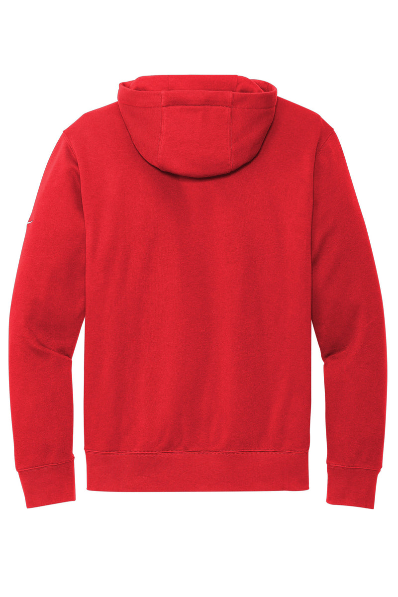 Nike Club Fleece Sleeve Swoosh Pullover Hoodie - University Red