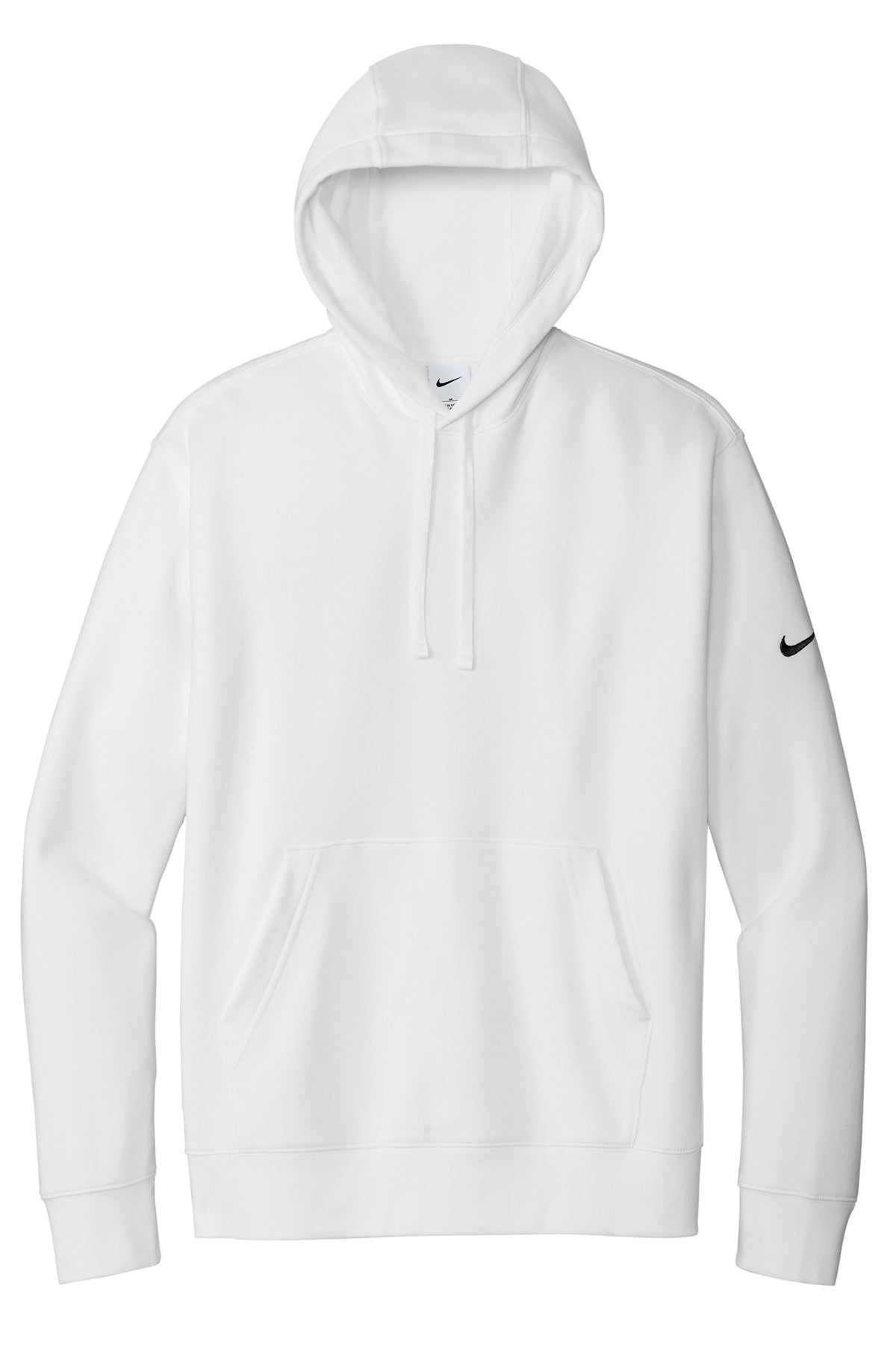 Nike Club Fleece Sleeve Swoosh Pullover Hoodie - White