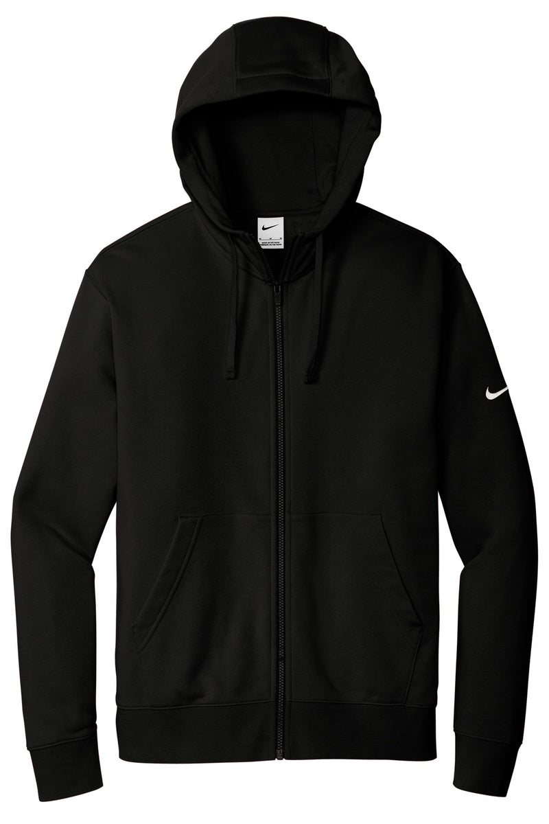 Nike Club Fleece Sleeve Swoosh Full-Zip Hoodie - Black