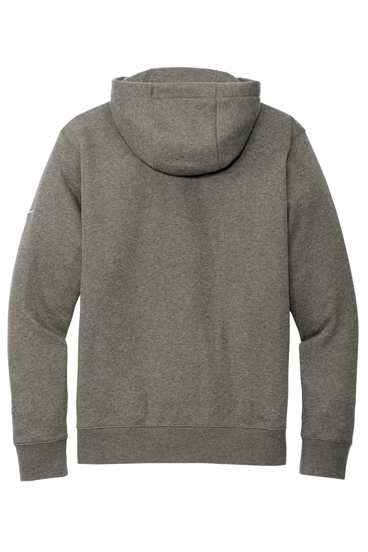 Nike Club Fleece Sleeve Swoosh Full-Zip Hoodie - Charcoal Heather