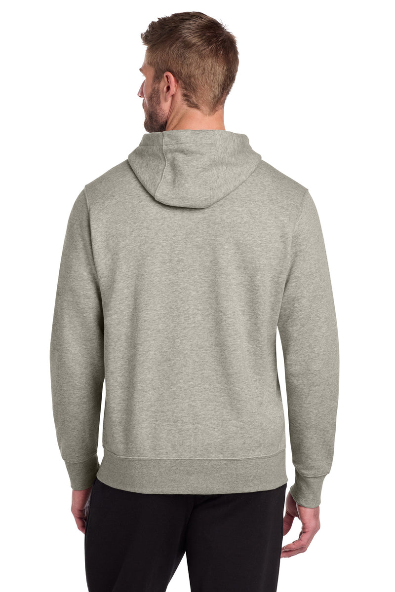 Nike Club Fleece Sleeve Swoosh Full-Zip Hoodie - Dark Grey Heather