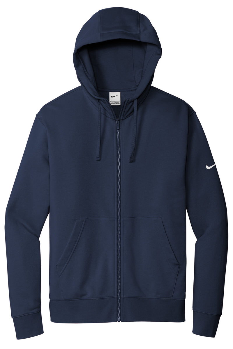 Nike Club Fleece Sleeve Swoosh Full-Zip Hoodie - Midnight Navy