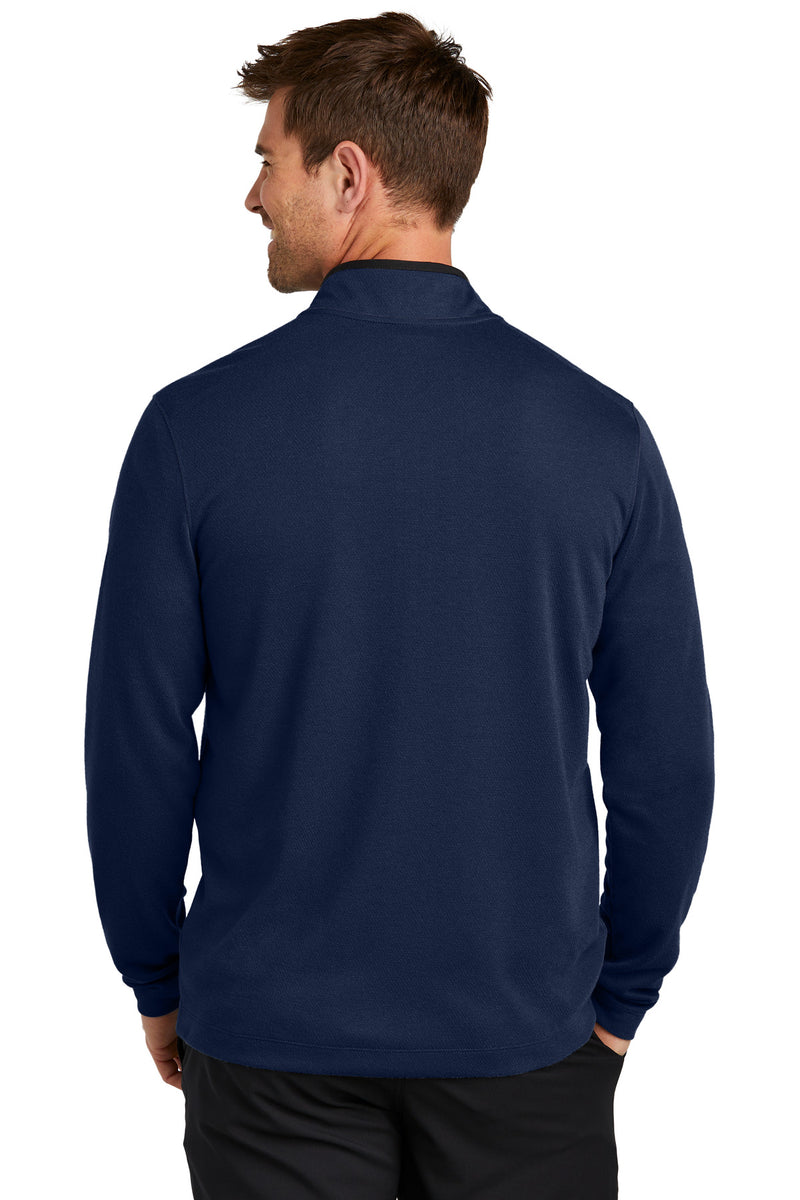 Nike Textured 1/2-Zip Cover-Up - College Navy