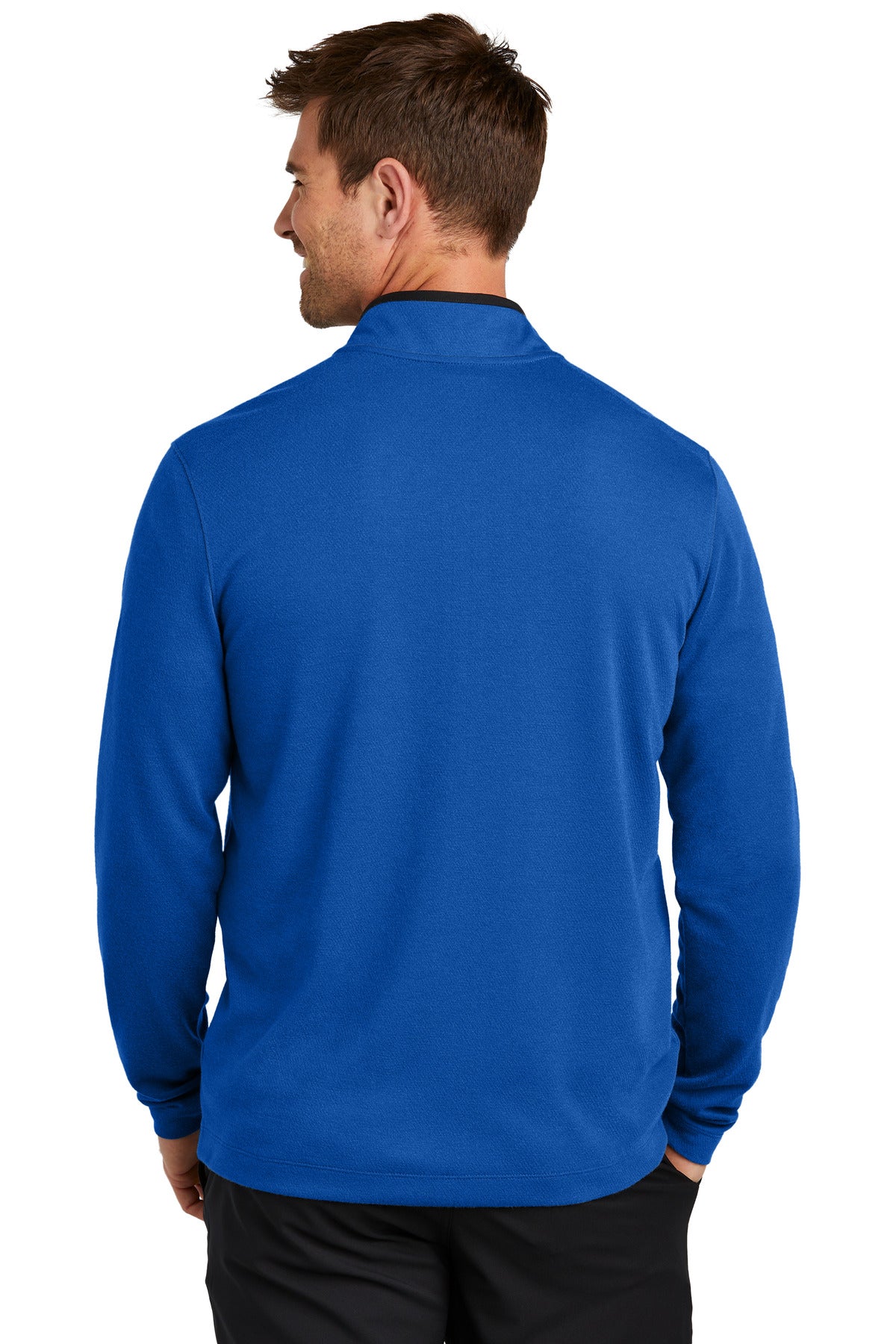 Nike Textured 1/2-Zip Cover-Up - Gym Blue