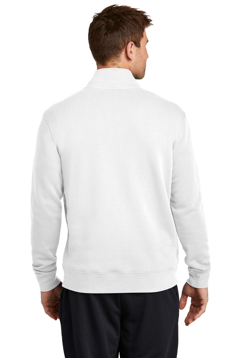 Nike Club Fleece Sleeve Swoosh 1/2-Zip - White