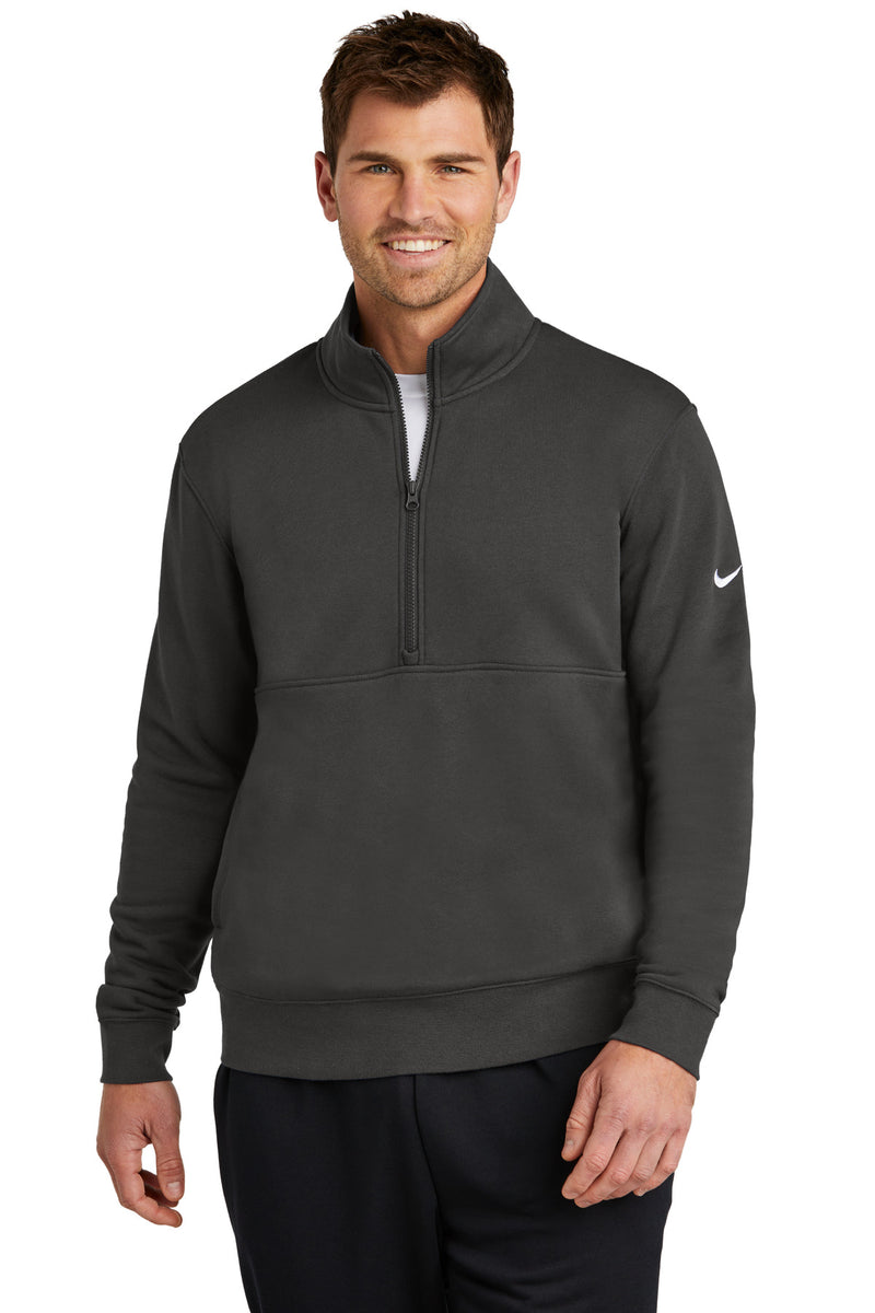 Nike Club Fleece Sleeve Swoosh 1/2-Zip - Anthracite