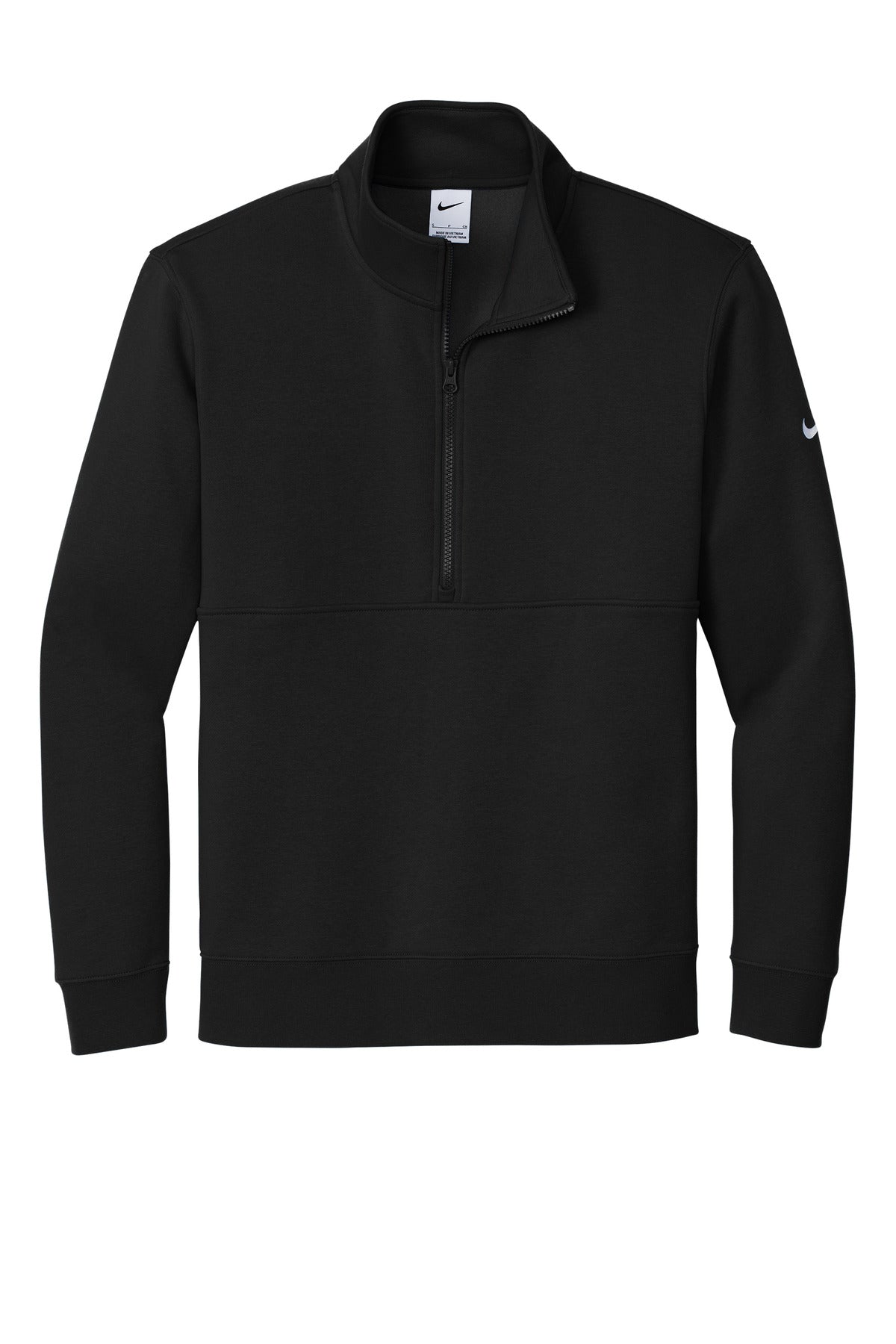 Genesis Church Charlevoix · Nike Club Fleece Sleeve Swoosh 1/2-Zip (Black)