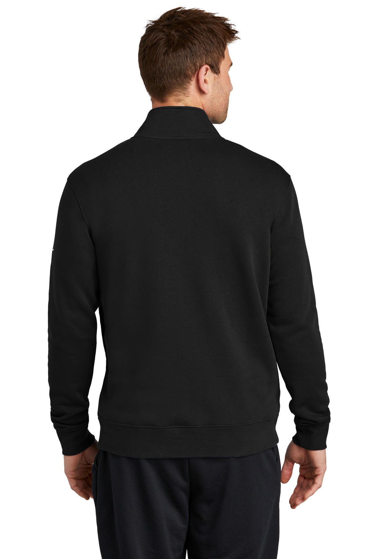 Nike Club Fleece Sleeve Swoosh 1/2-Zip - Black