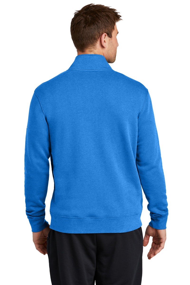 Nike Club Fleece Sleeve Swoosh 1/2-Zip - Light Game Royal Heather