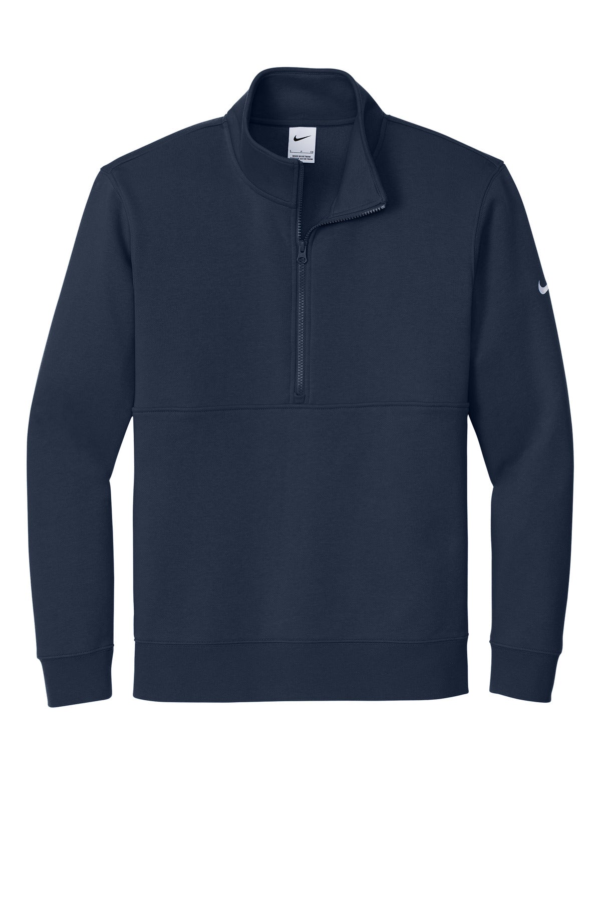 Nike Club Fleece Sleeve Swoosh 1/2-Zip - Midnight Navy