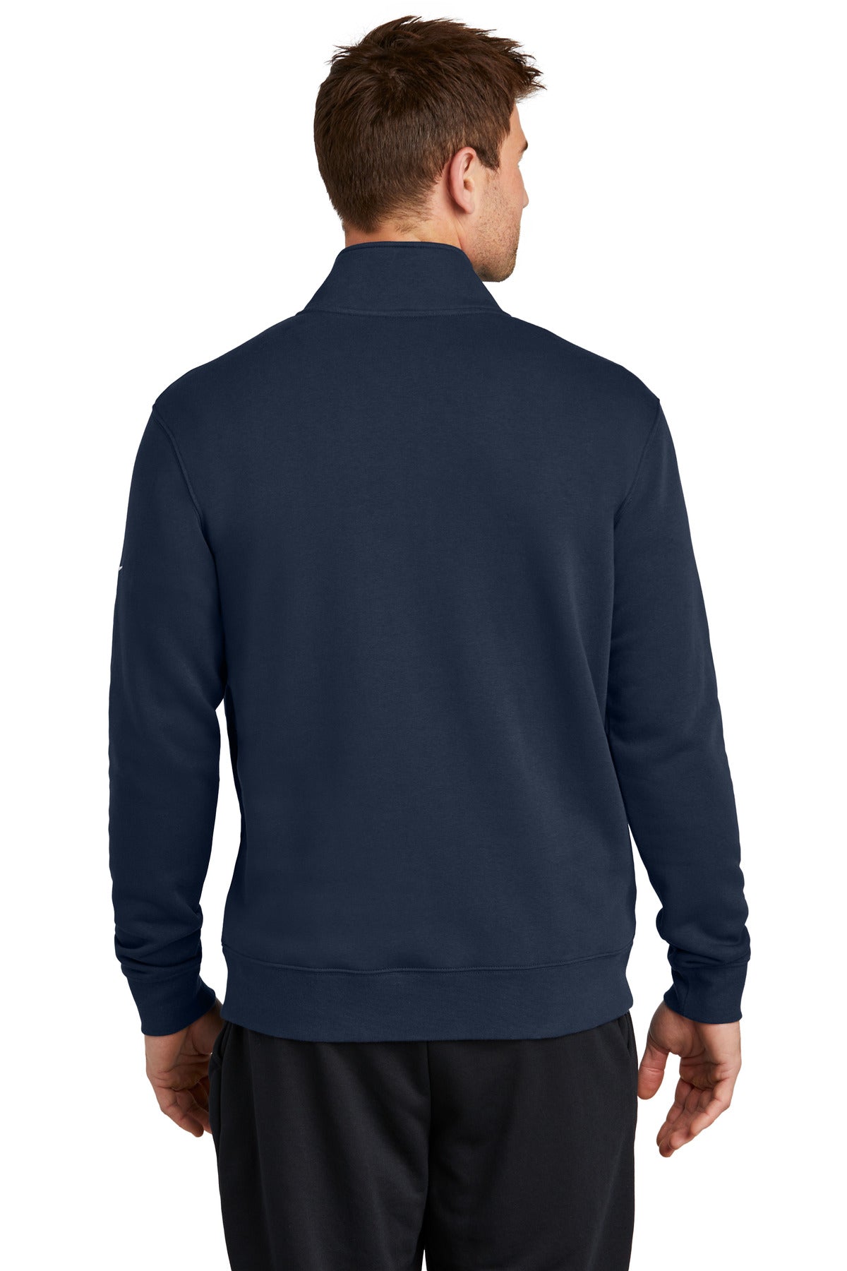 Nike Club Fleece Sleeve Swoosh 1/2-Zip - Midnight Navy
