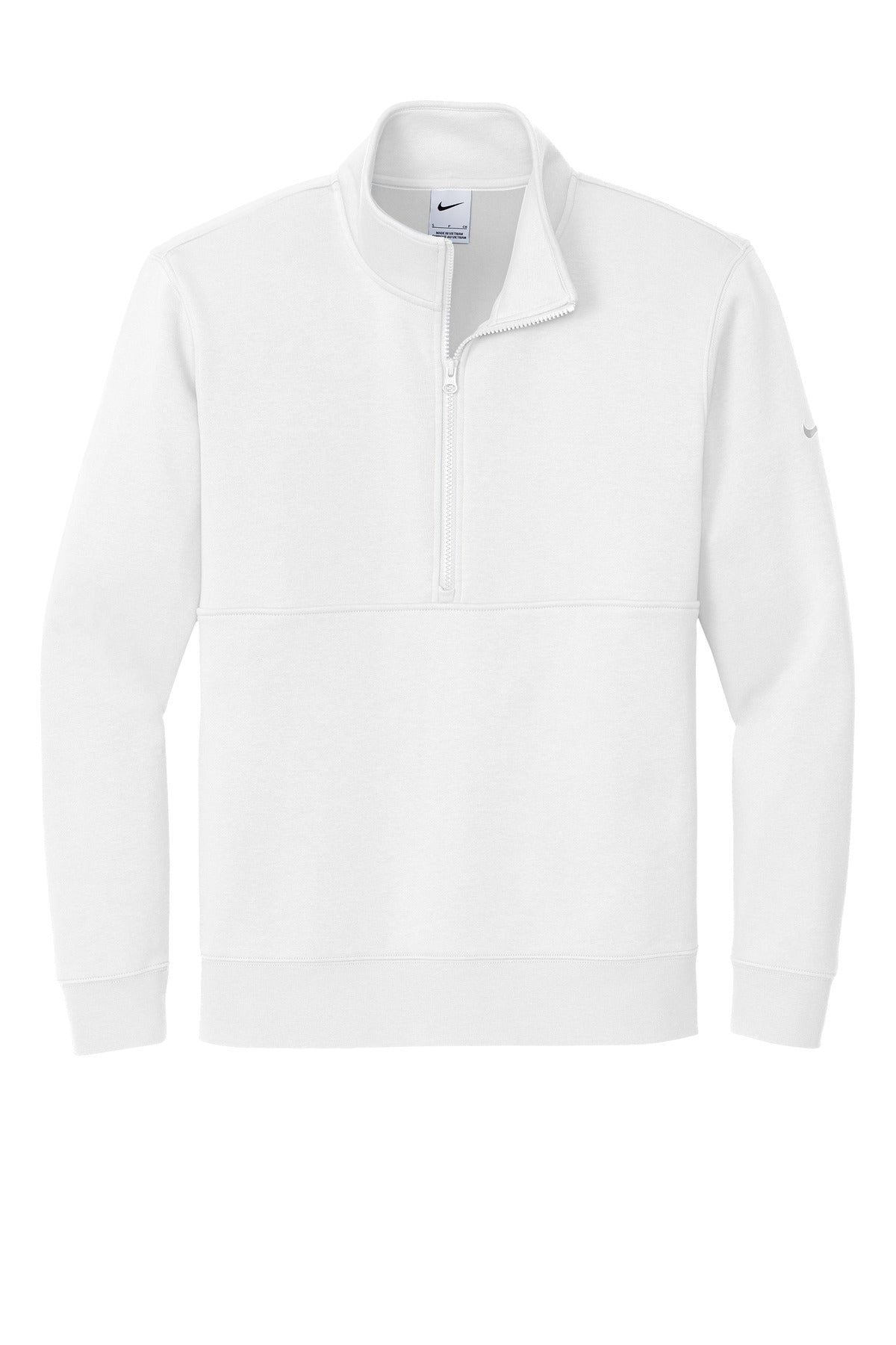 Nike Club Fleece Sleeve Swoosh 1/2-Zip - White
