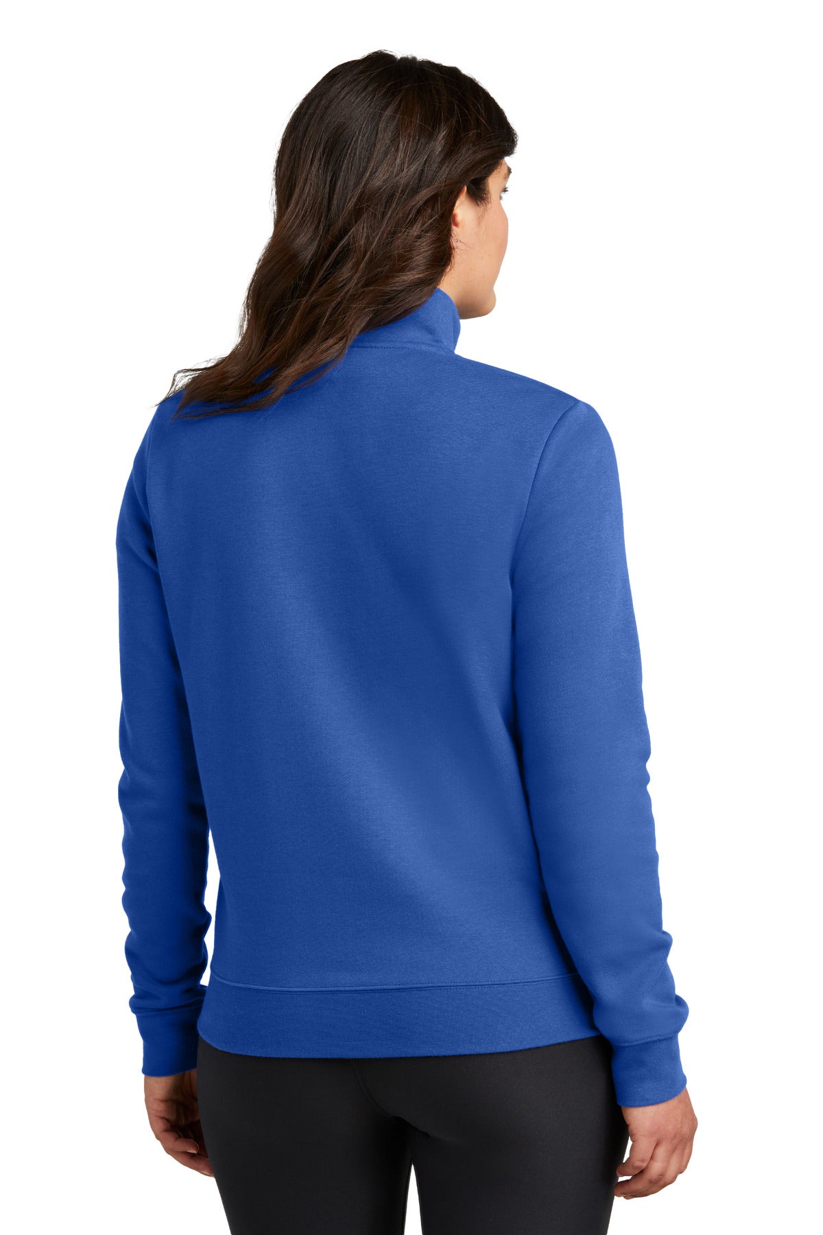 Nike Women's Club Fleece Sleeve Swoosh 1/2-Zip - Game Royal
