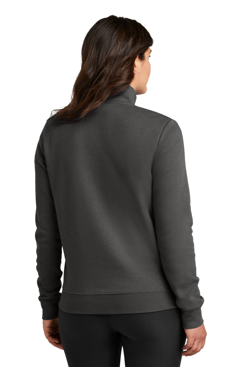 Nike Women's Club Fleece Sleeve Swoosh 1/2-Zip - Anthracite