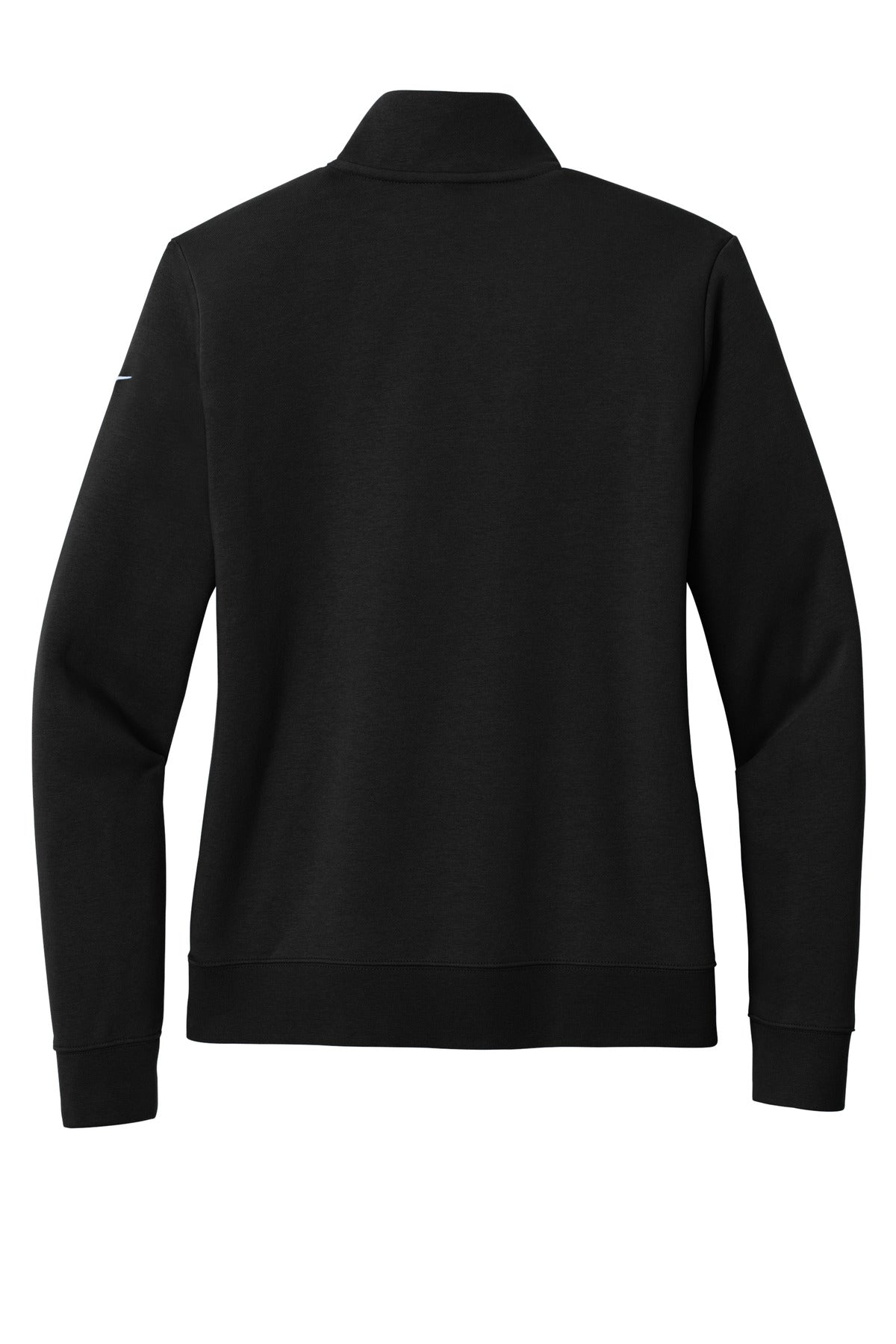 Nike Women's Club Fleece Sleeve Swoosh 1/2-Zip - Black