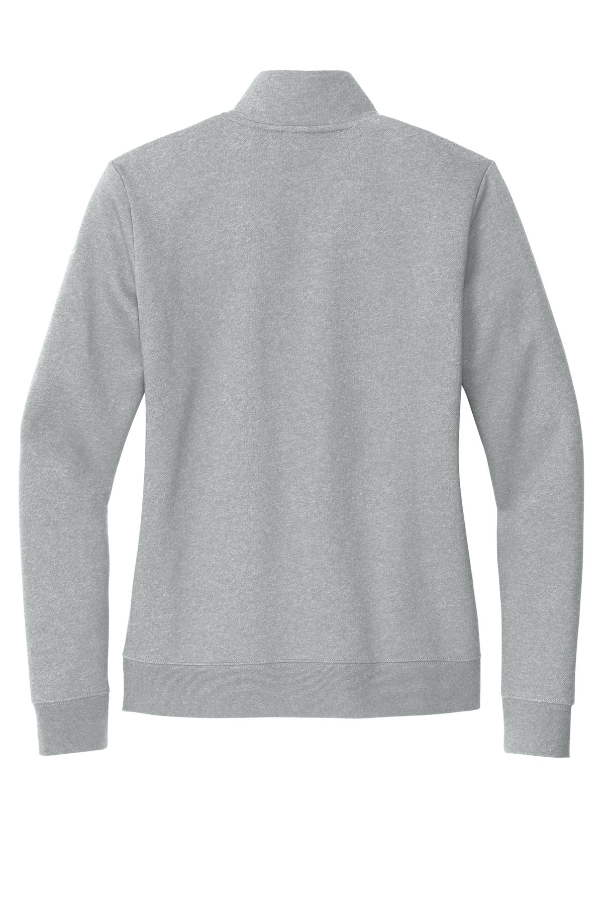 Nike Women's Club Fleece Sleeve Swoosh 1/2-Zip - Dark Grey Heather