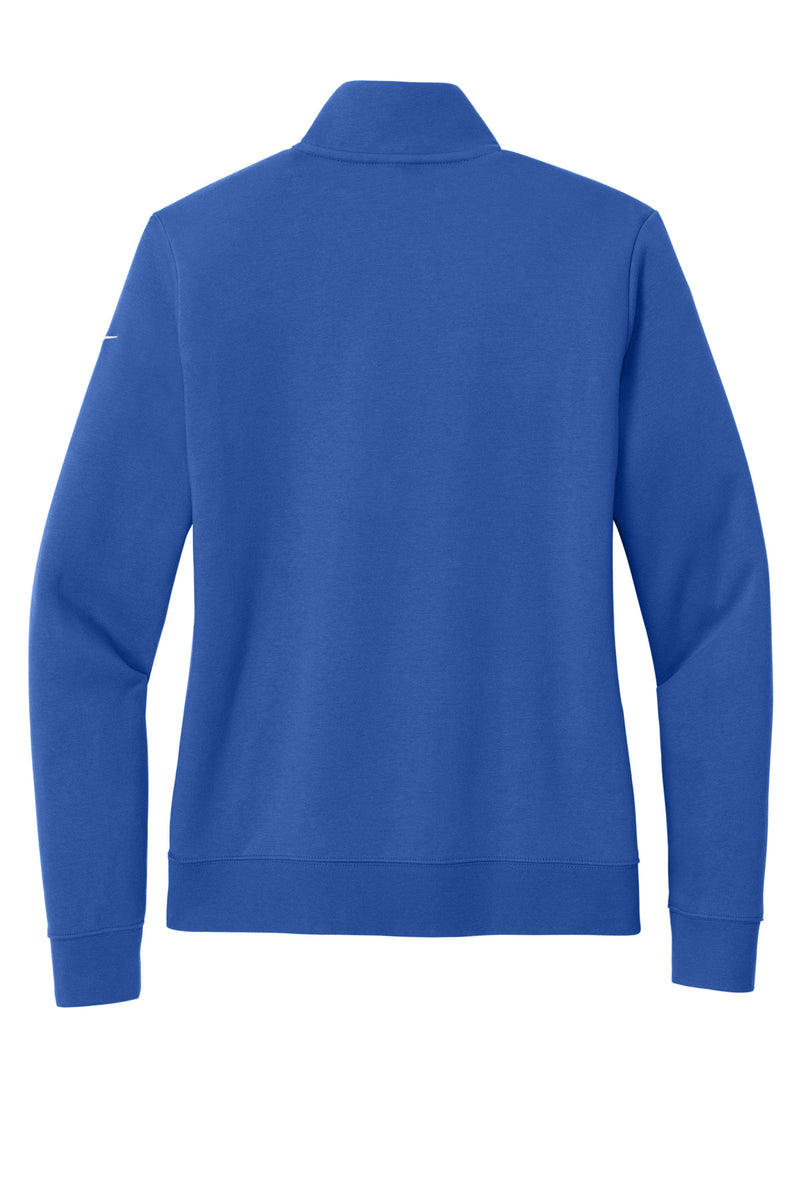 Nike Women's Club Fleece Sleeve Swoosh 1/2-Zip - Game Royal