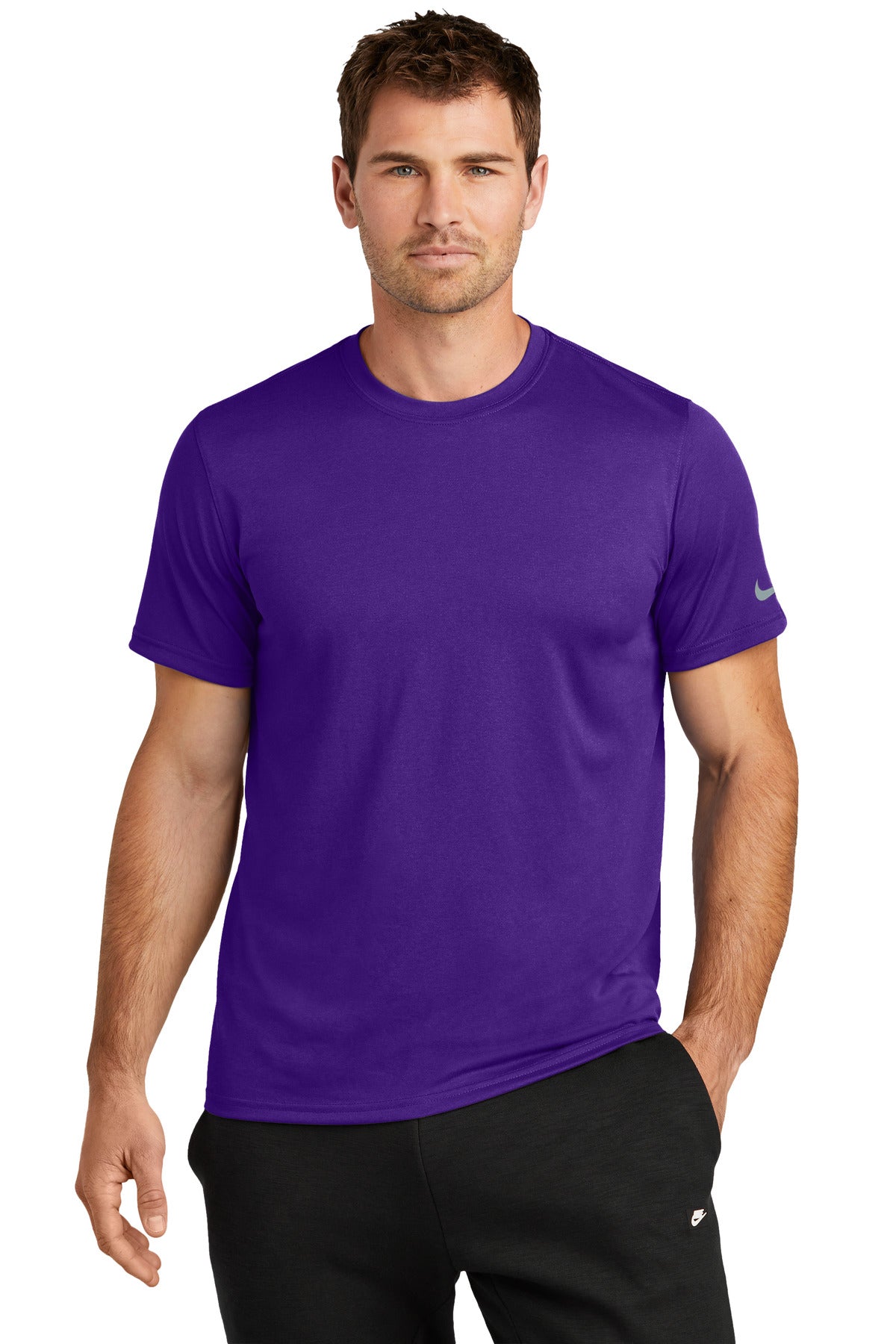 Nike Swoosh Sleeve rLegend Tee - Court Purple