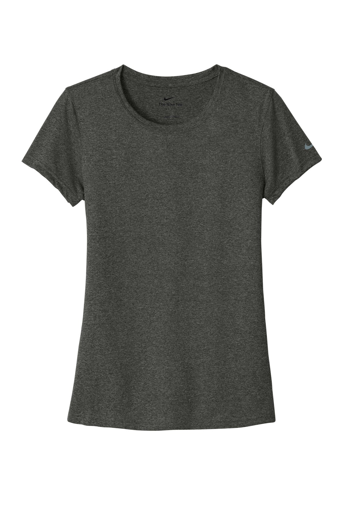Nike Women's Swoosh Sleeve rLegend Tee - Dark Smoke Heather