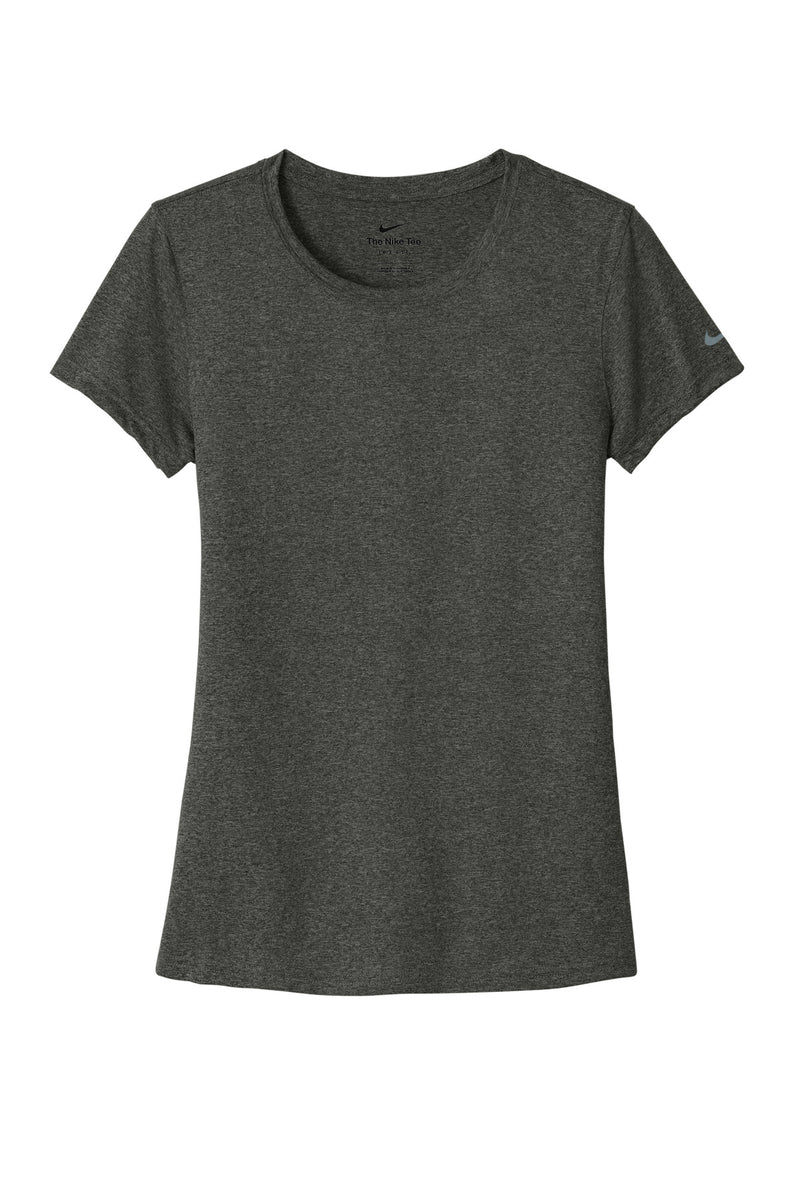 Nike Women's Swoosh Sleeve rLegend Tee - Dark Smoke Heather