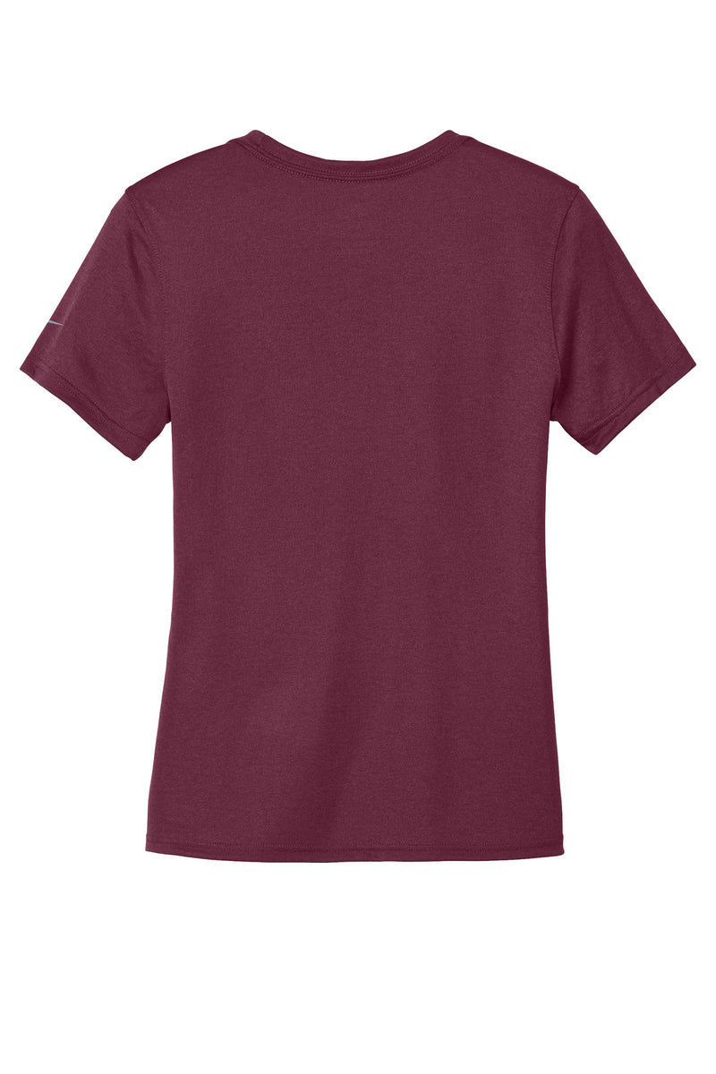 Nike Women's Swoosh Sleeve rLegend Tee - Deep Maroon