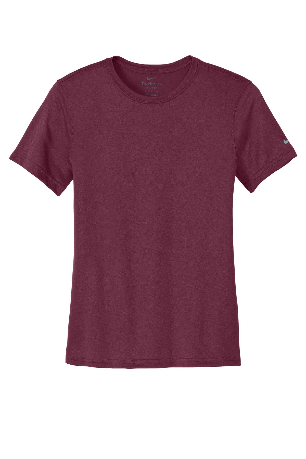 Nike Women's Swoosh Sleeve rLegend Tee - Deep Maroon