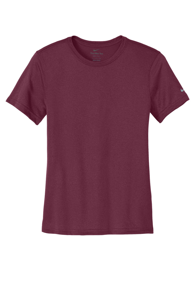 Nike Women's Swoosh Sleeve rLegend Tee - Deep Maroon